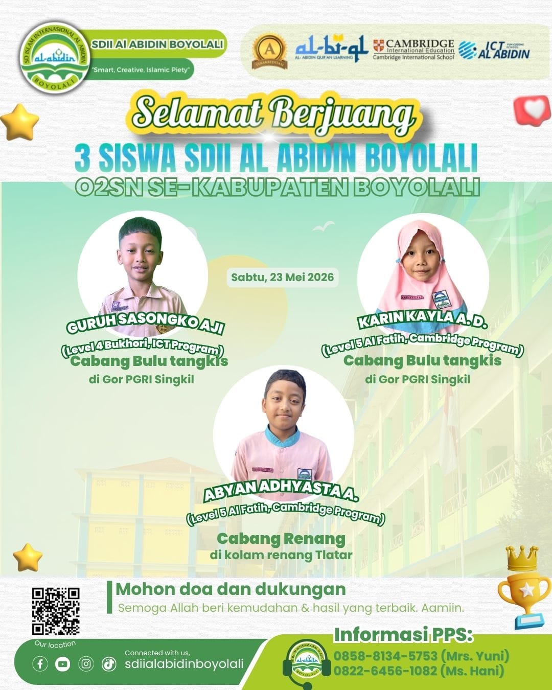 O2SN TINGKAT KABUPATEN 2026
