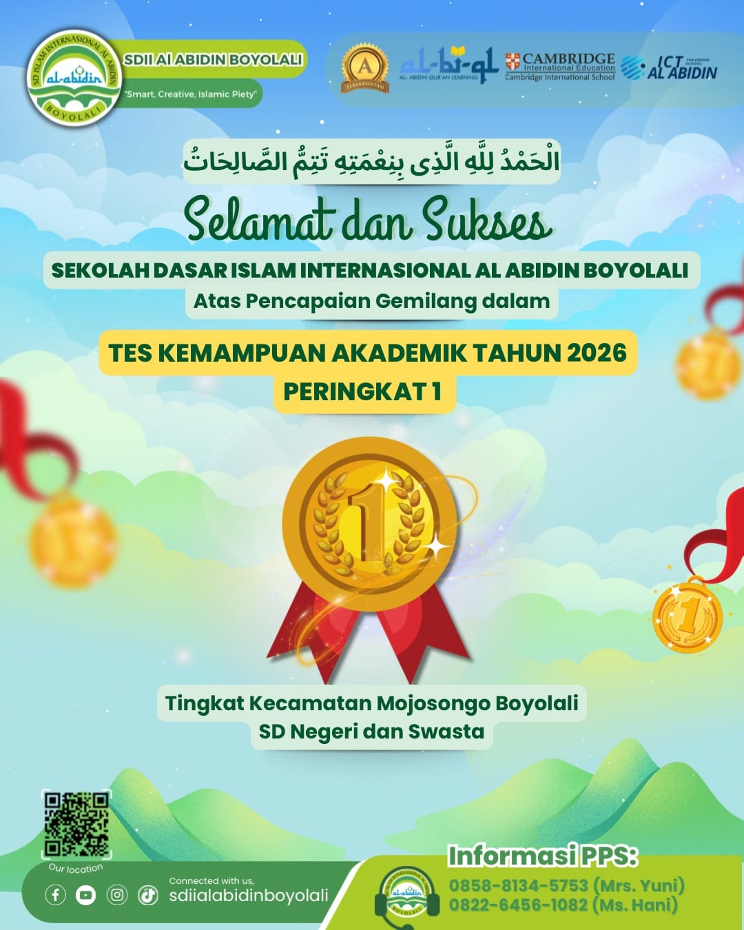 🥇 Leading the Way! SDII Al Abidin Boyolali Ranked #1 in TKA 2026